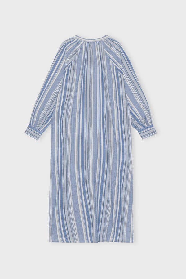 Vienna kaftan blue stripe - white / blue