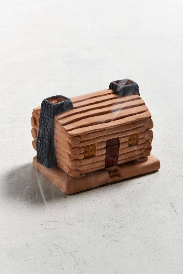 Incense of the West - Wood Incense Back Flow Burner Cabin