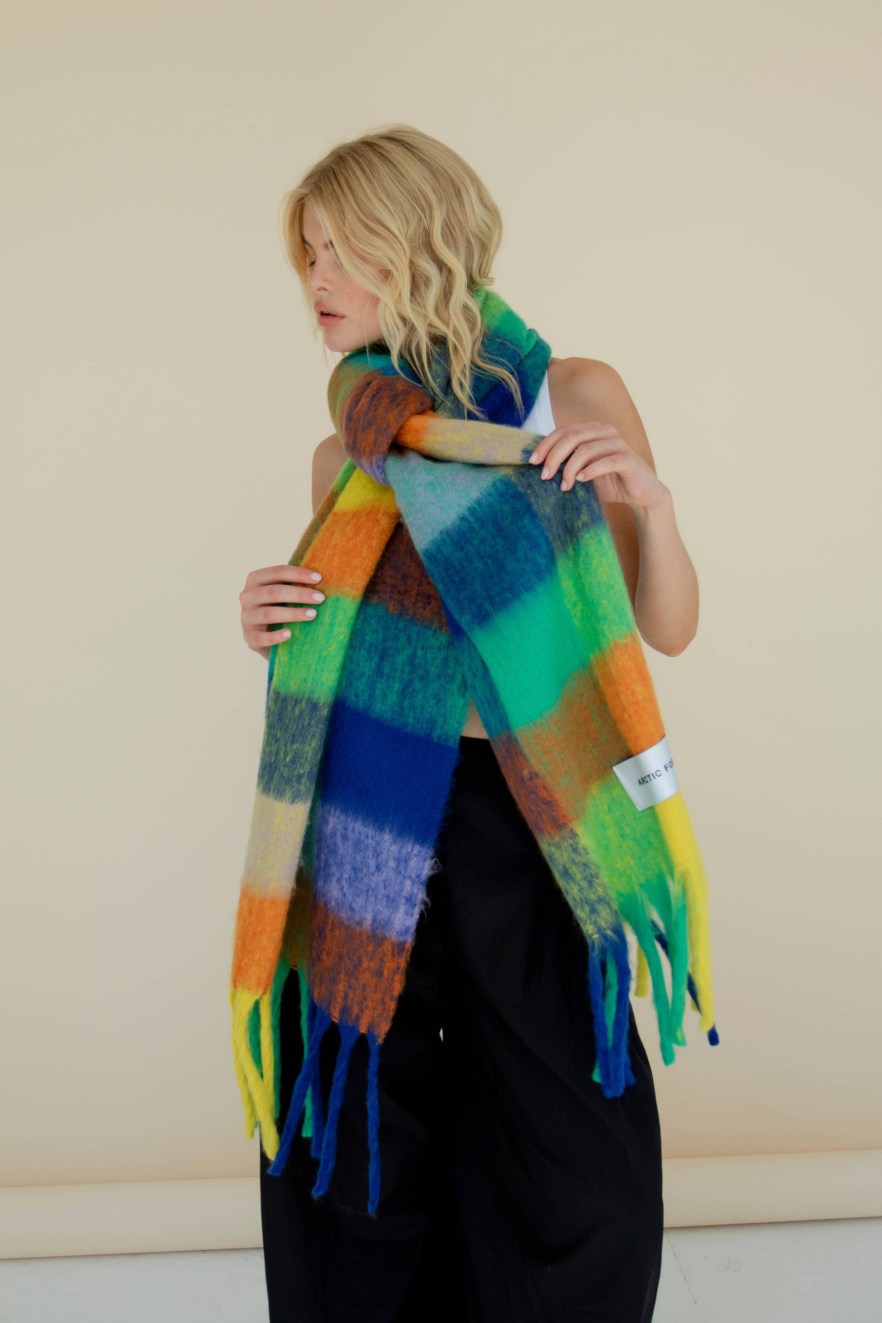 The Reykjavik Scarf - 100% Recycled - Nordic Skies - AW24