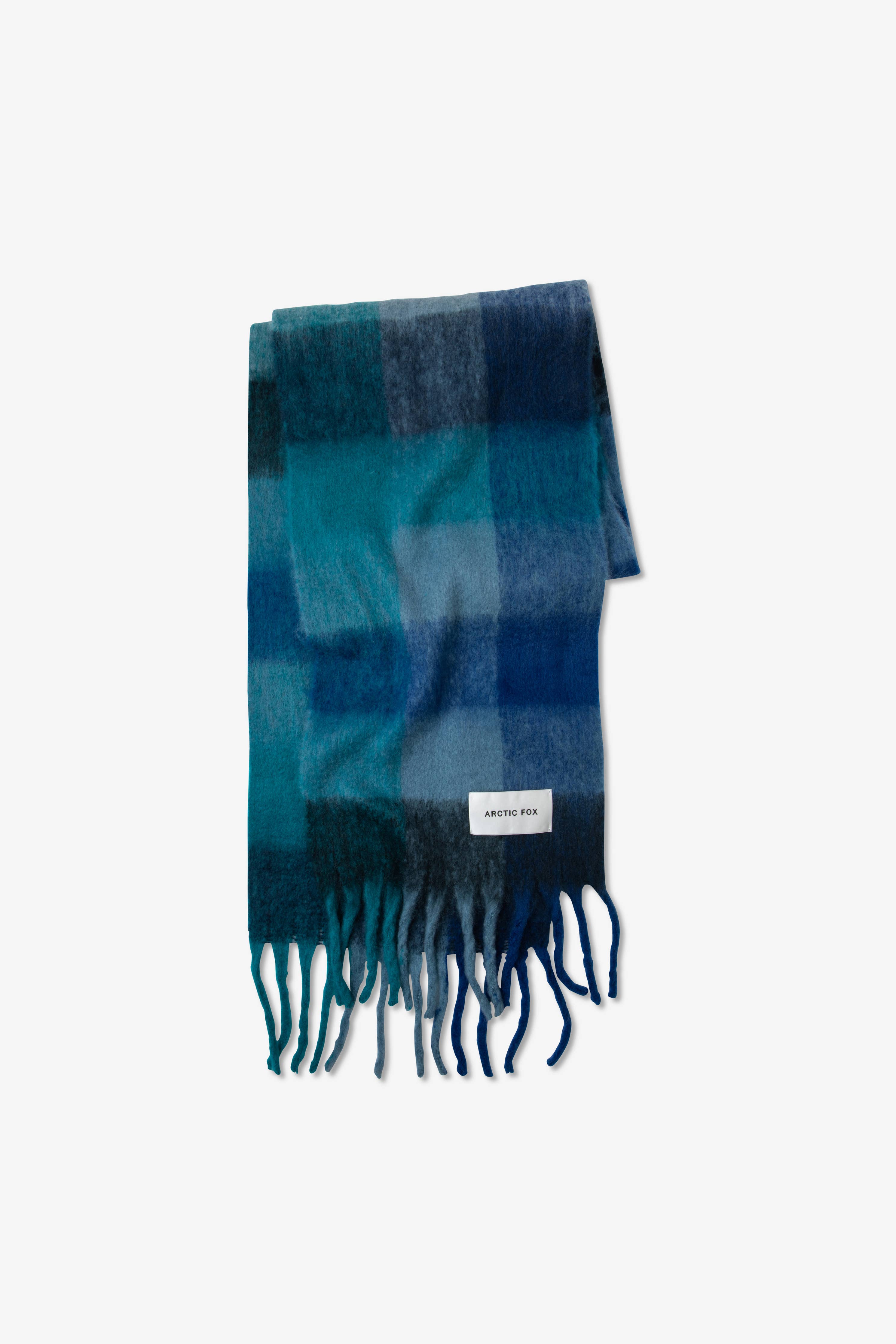 Arctic Fox The Reykjavik Scarf - 100% Recycled - Blue Check