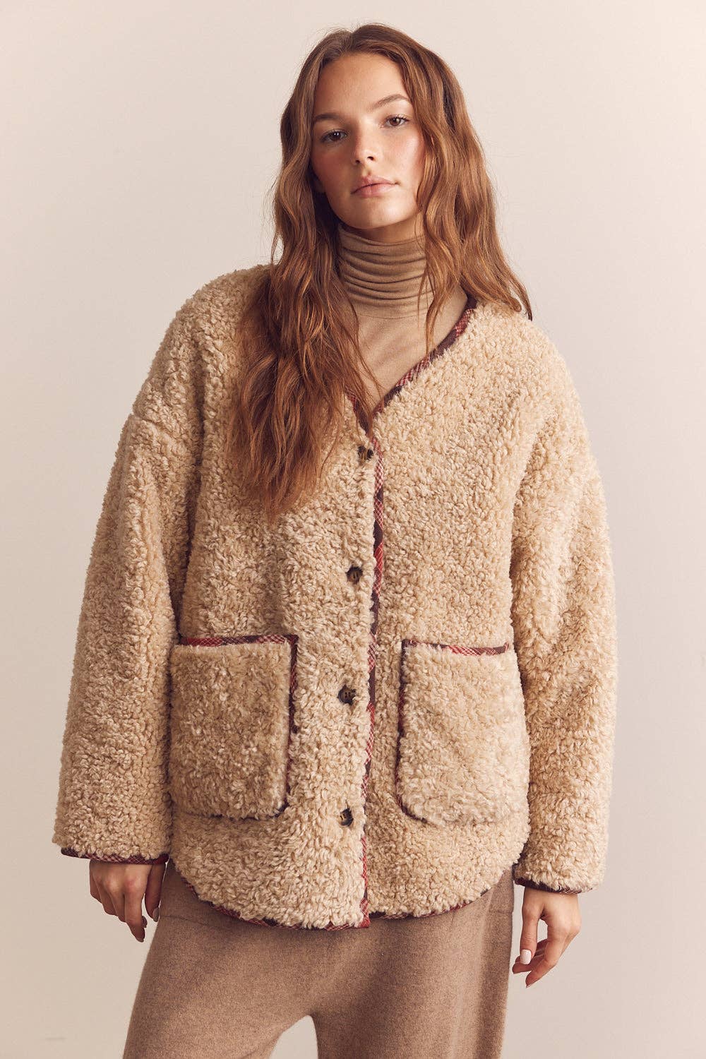 Amente Shepherd reversible cardigan