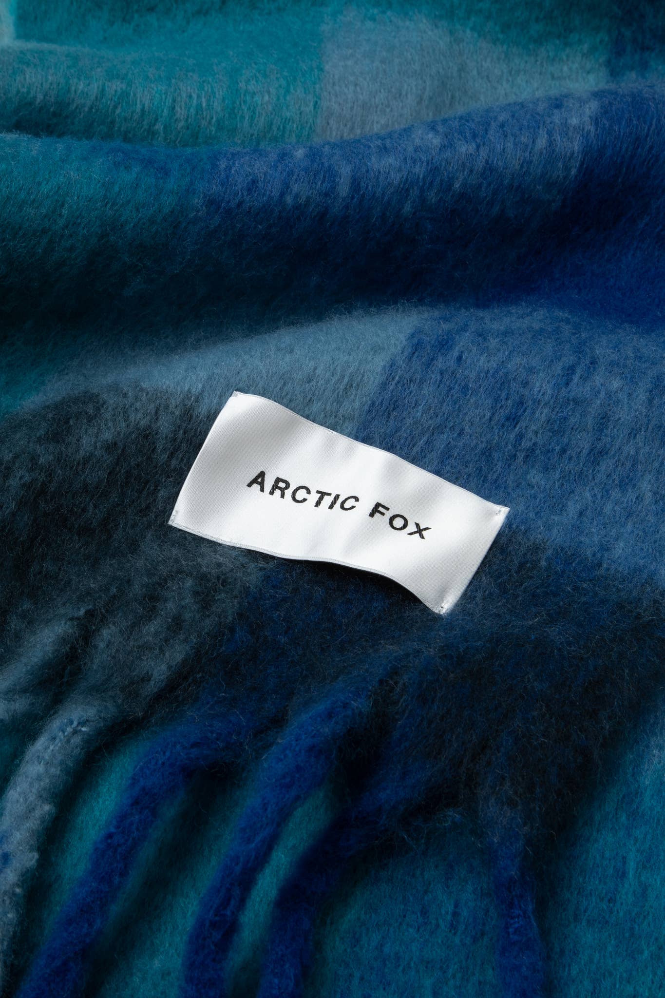 Arctic Fox The Reykjavik Scarf - 100% Recycled - Blue Check