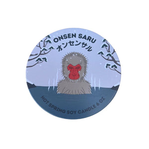 Onsen Saru candle