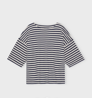 Moshi Moshi Tulip Tee Stripe Ecru/Navy
