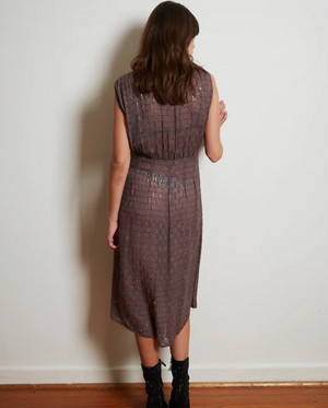 Marie Louise de Monterey - Cecile dress charcoal/gold