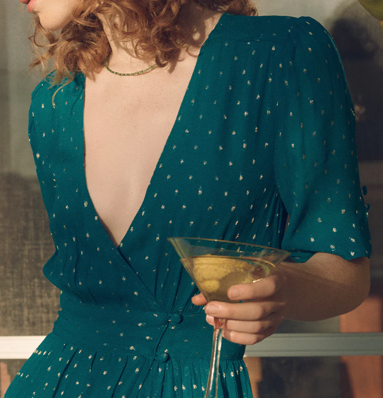 Marie Louise de Monterey - Brigitte dress emerald