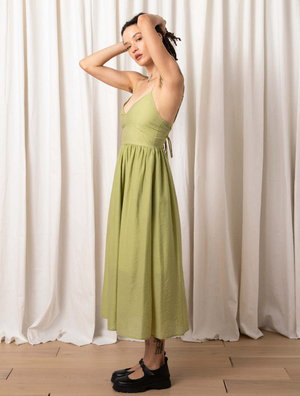 Tie Back Midi Dress - Ali Golden