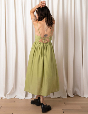 Tie Back Midi Dress - Ali Golden