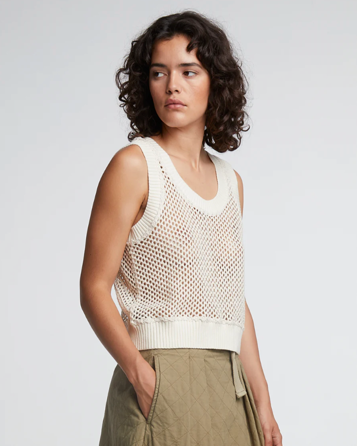 G.O.D. - Camisole Kingston Mesh - Off White