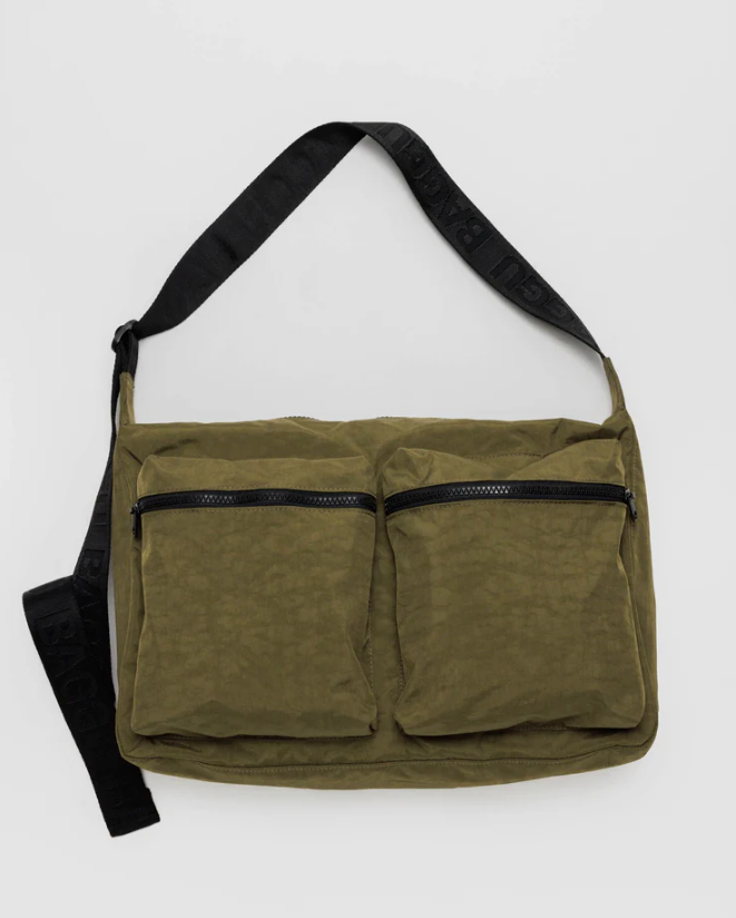 Large Cargo Crossbody in Seaweed