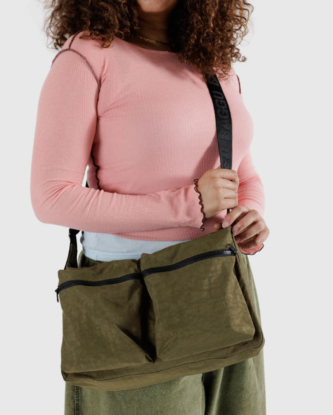 Large Cargo Crossbody in Seaweed