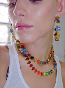 Mia Vesper- Layering choker in Rainbow Fang