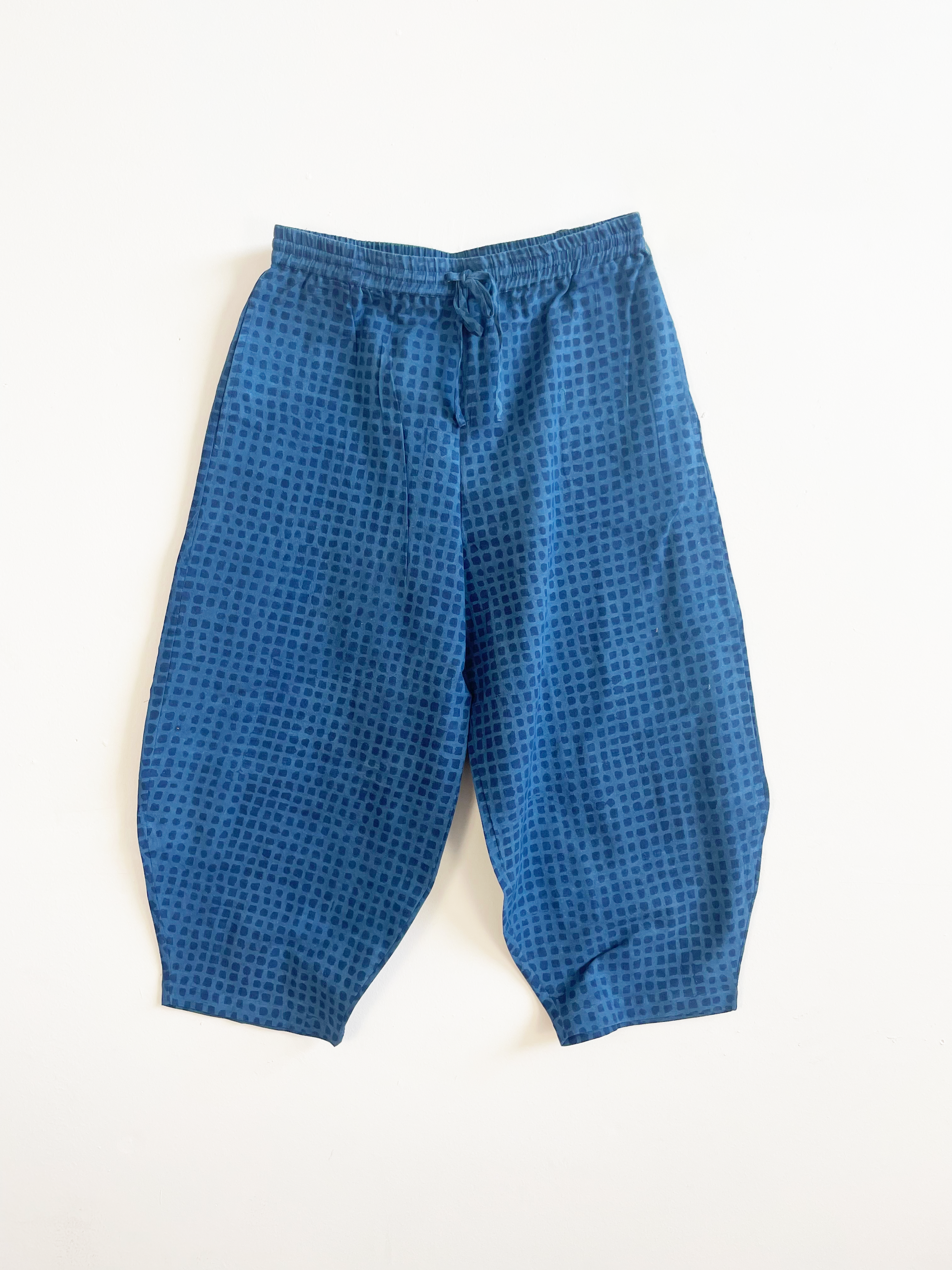 Happy French Gang Marius Pants Dark Indigo Check