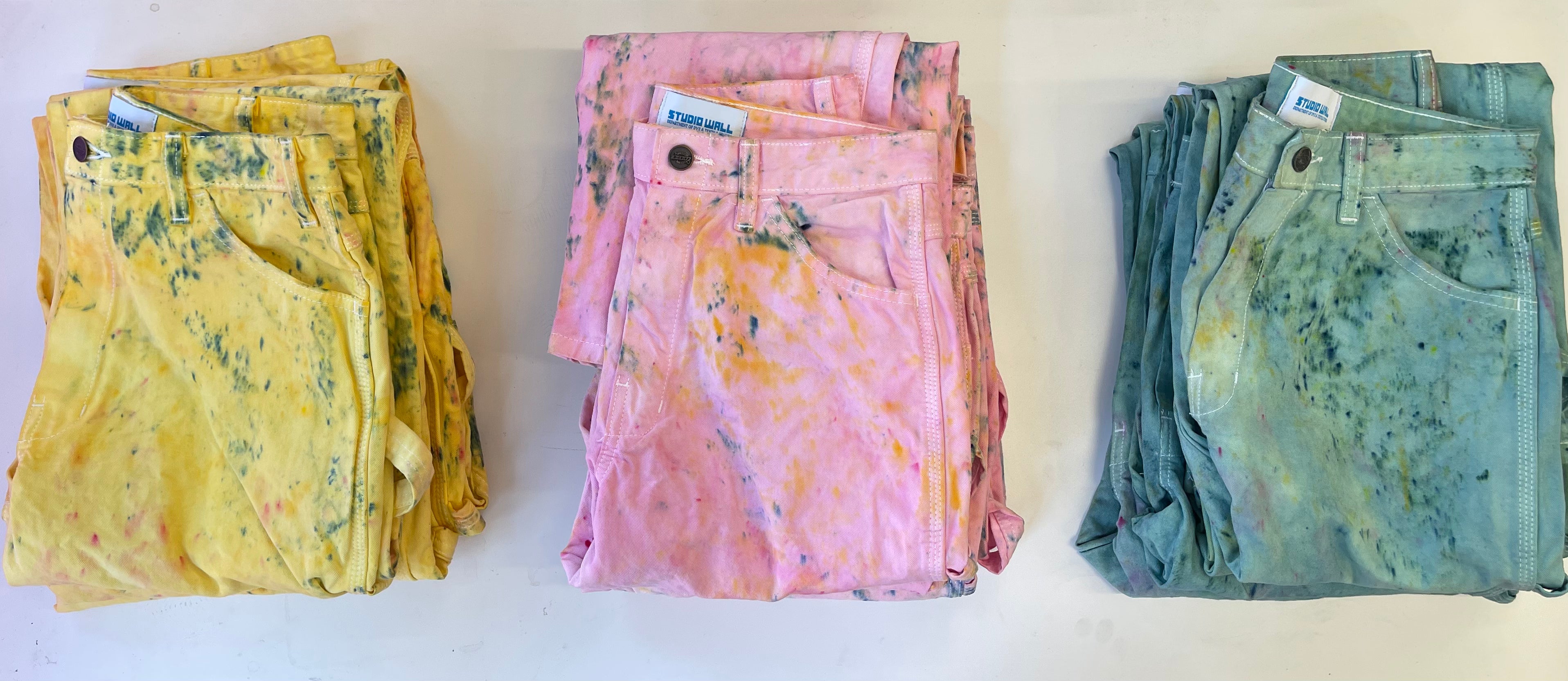 Studio Wall- hand dyed painter pant