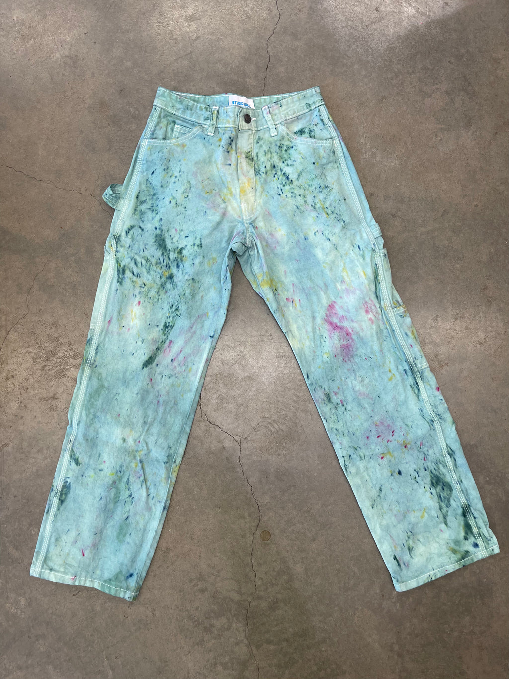 Studio Wall- hand dyed painter pant